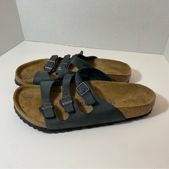 Birkenstock Women’s Florida Sandal Black-Blue Size 42 - Picture 4 of 9